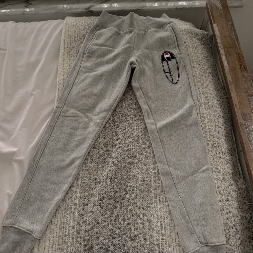 champion grey sweatpants